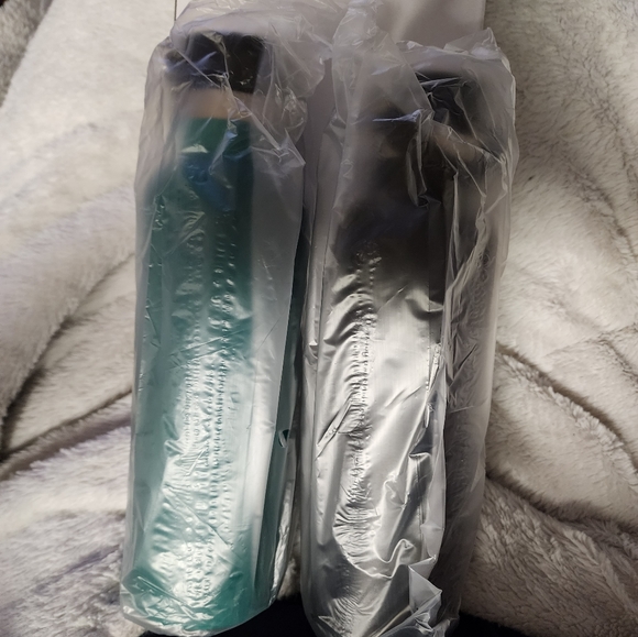 GNBI Thermal Bottles 16oz, Teal, Black,  set of 2, New in Box - Picture 3 of 7